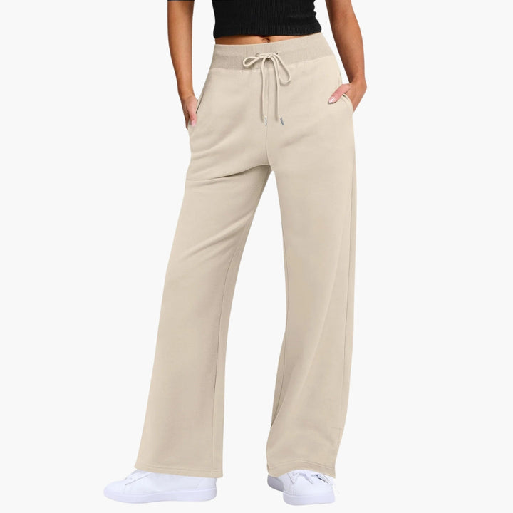 Dam Byxor | Wide Leg | Dragsko Midja | Sommar