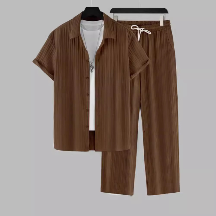 Herr Set | Oversized | Med Knappar | Sommar