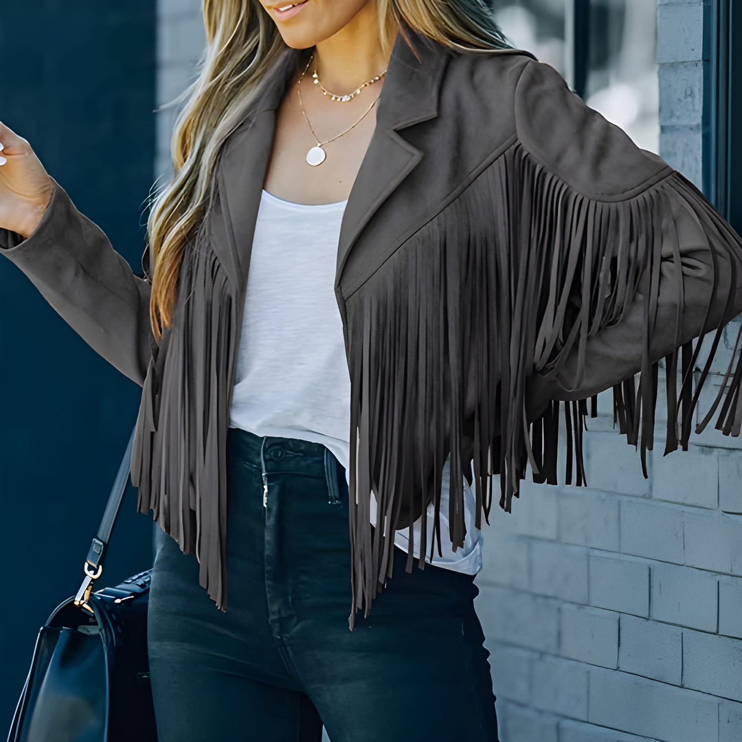 Jacka Dam | Jacka | Fransdetaljer | Casual