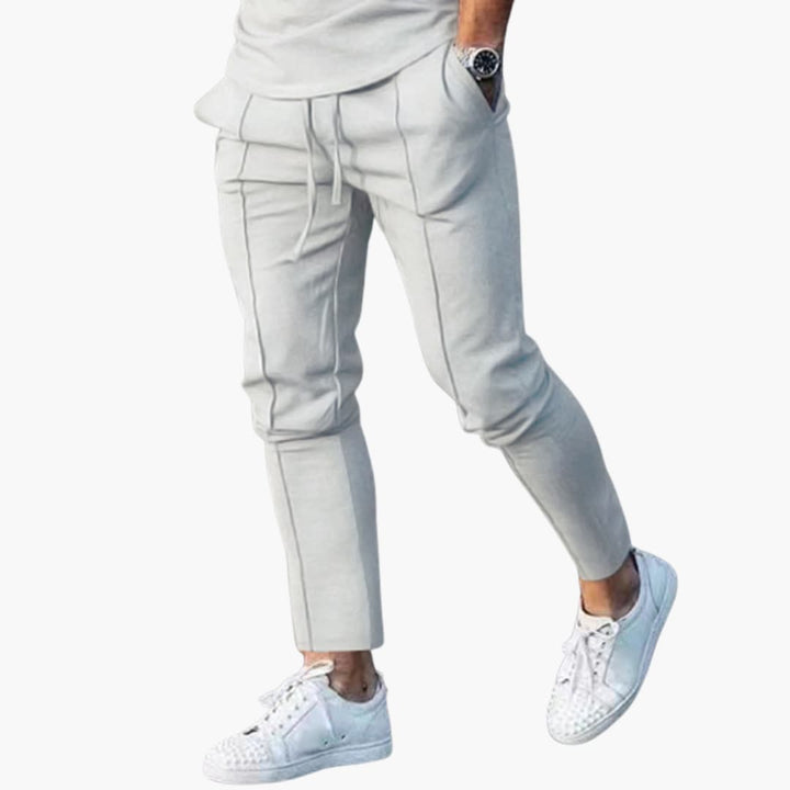 Herr Byxor | Slim Fit | Elastisk Midja | Sommar