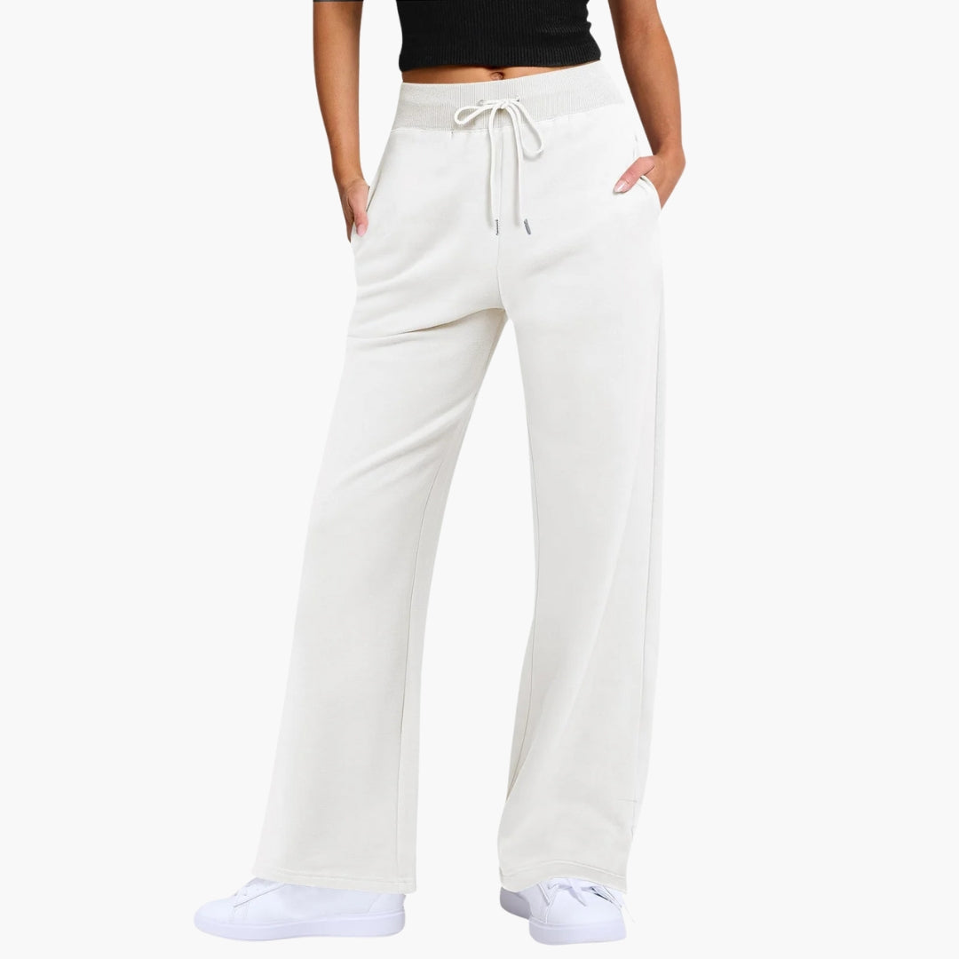 Dam Byxor | Wide Leg | Dragsko Midja | Sommar