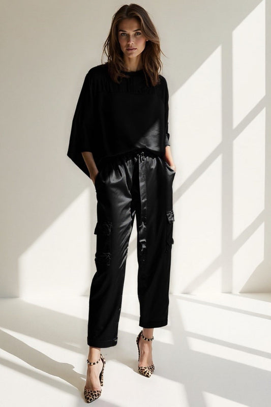Dam Set | Cargo Stil | Rak Silhuett | Sommar