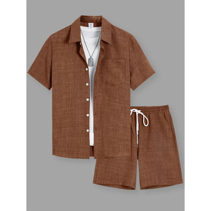 Herr Set | Straight | Med Knappar | Sommar
