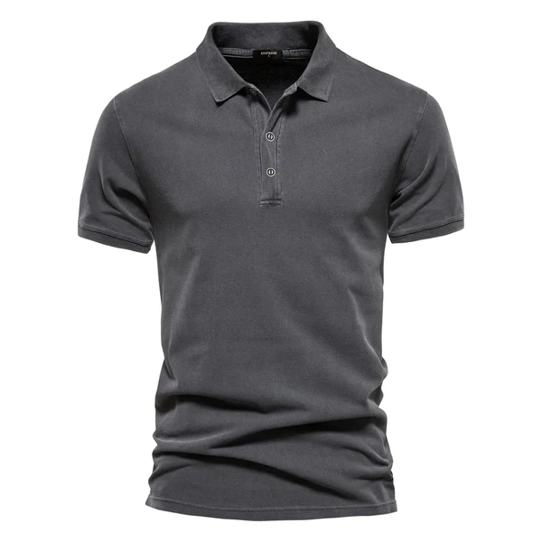 Herr Topp | Slimfit | Kort Ärm Med Knappar | Sommar