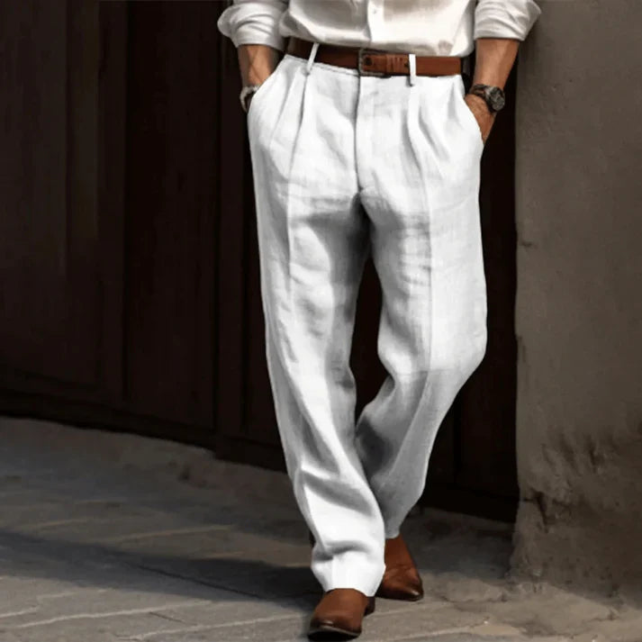Herr Byxor | Straight | Veckad Front | Sommar