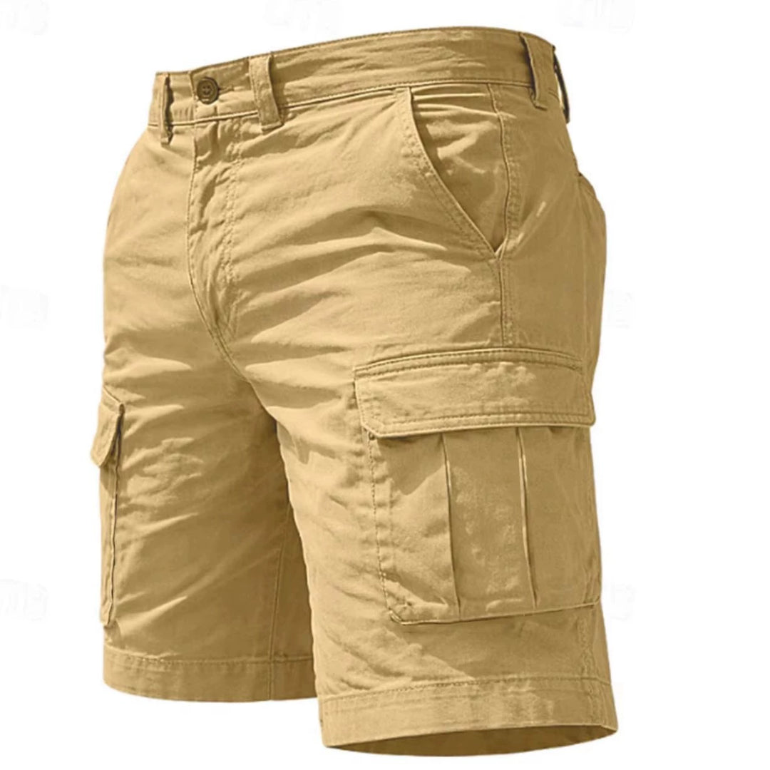 Herr Cargo Shorts | Straight | Funktionella Fickor | Sommar