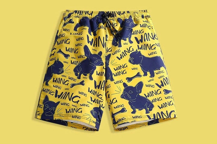Herr Badshorts | Retro Rak | Elastisk Midja | Sommar