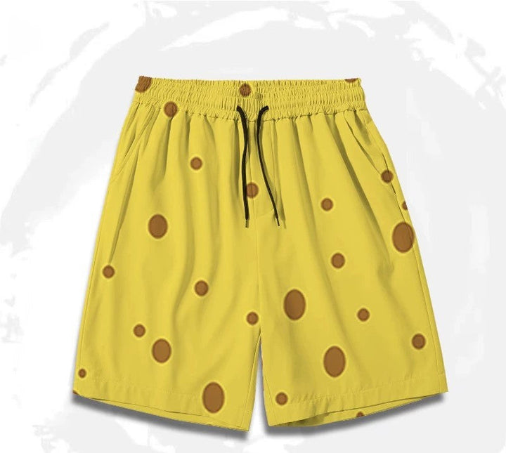 Herr Badshorts | Retro Rak | Elastisk Midja | Sommar