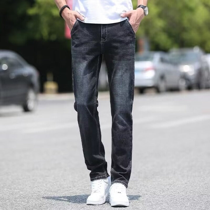 Herr Jeans | Straight | Med Knapp | Sommar