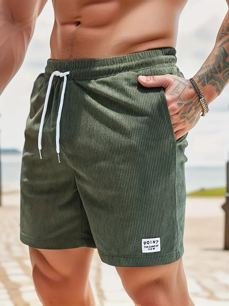 Herr Shorts | Rak Modell | Med Dragsnöre | Sommar