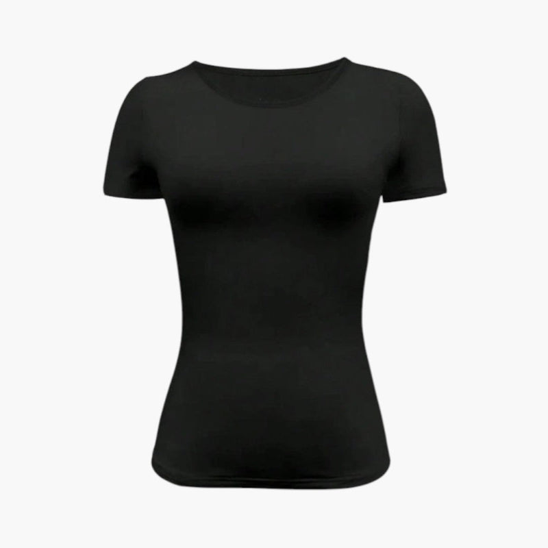 Dam Topp | Slimfit | Kort Ärm | Sommar