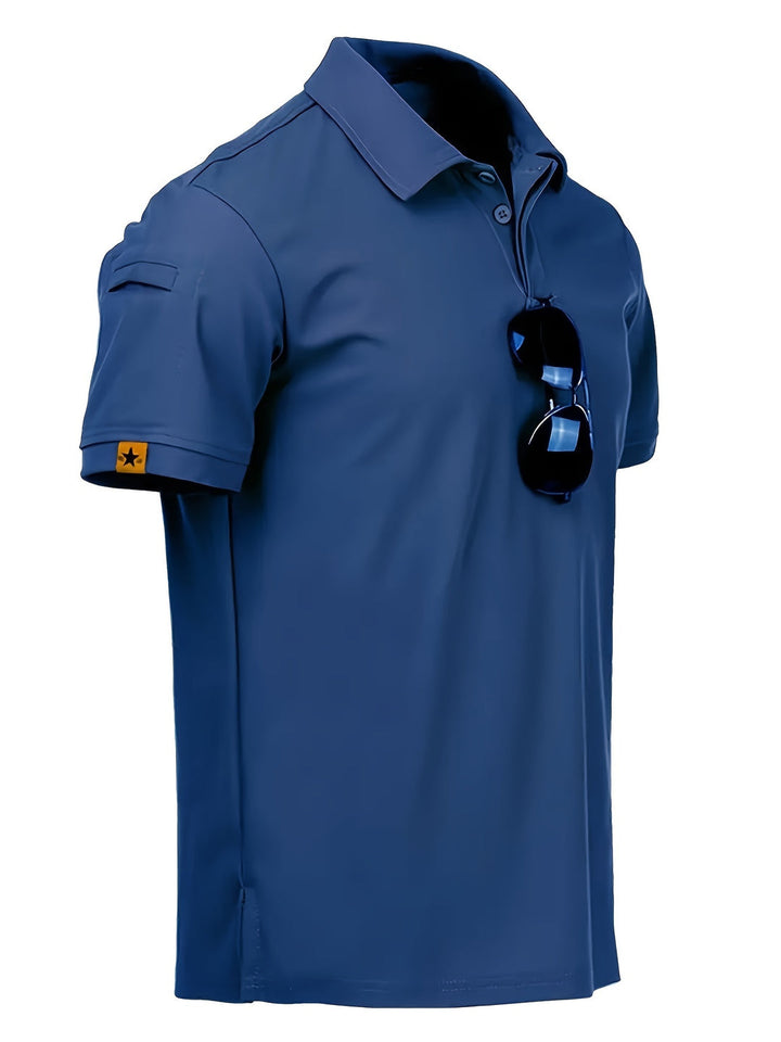 Herrpiké | Slim fit | Med knappar | Sommar