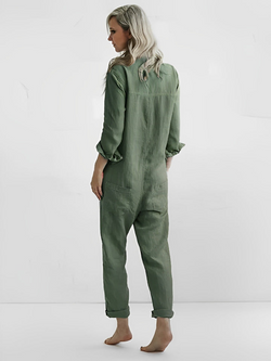 Jumpsuit för kvinnor | Grön färg | Graciös & Elegant | Casual Confidence