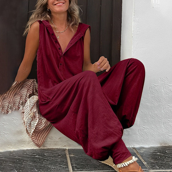 Jumpsuit för kvinnor | Vidt skuren | Sommarelegans | Tidlös komfort