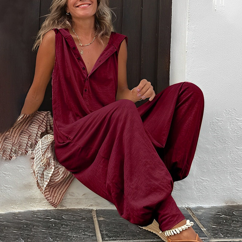 Jumpsuit för kvinnor | Vidt skuren | Sommarelegans | Tidlös komfort