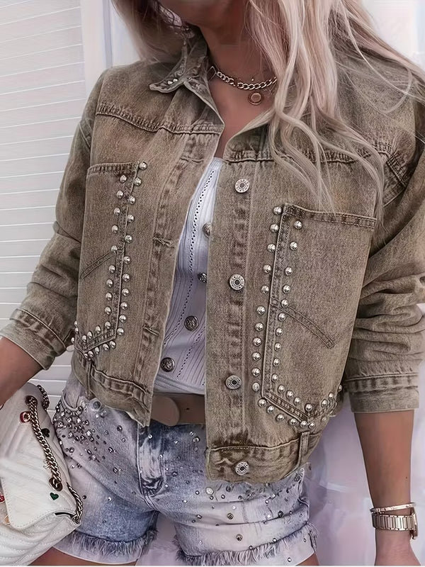 Vinterjacka Dam | Street Style | Långärmad & Knappstängning