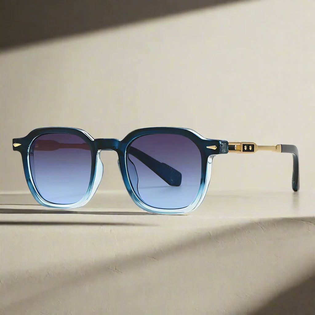 Herr Solglasögon | Retro | Fyrkantig Design | Sommar