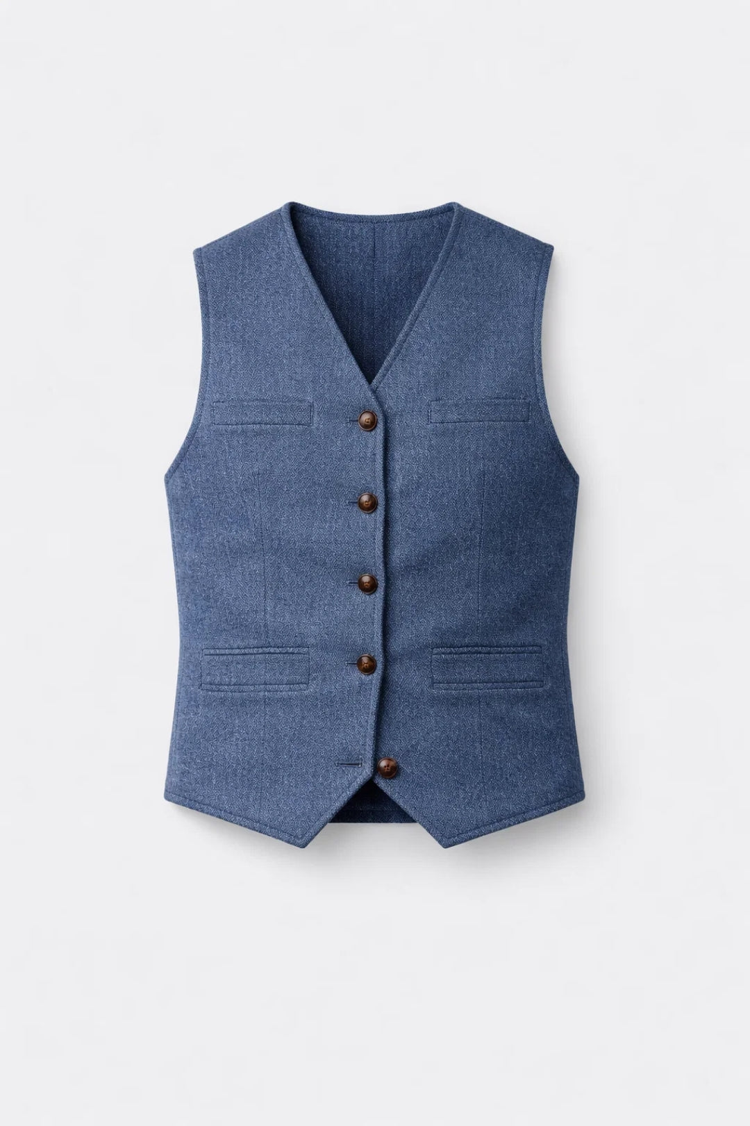 Herr Gilet | Slimfit | Med Knappar | Elegant
