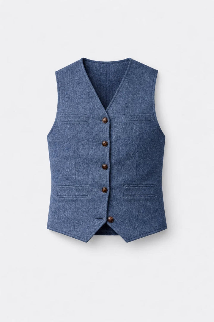 Herr Gilet | Slimfit | Med Knappar | Elegant