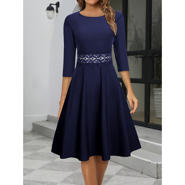 Festklänningar | Elegant Damklänning | Midi Aftonstil