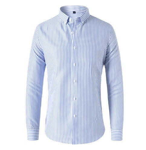 Herr Skjorta | Elegant | Med Knappar | Sommar