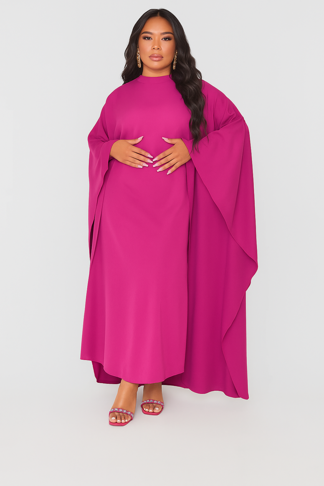 Dam Klänning | Oversized | Vida Ärmar | Sommar