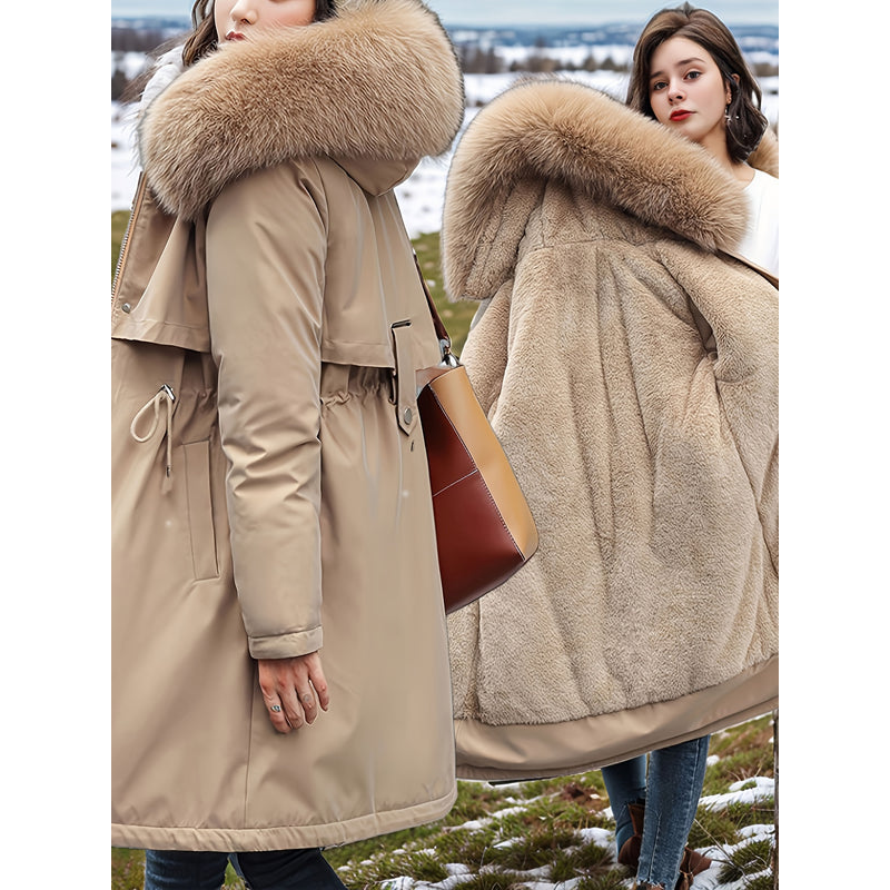 Vinterjacka Dam | Termisk Kappa | Oversized & Varm