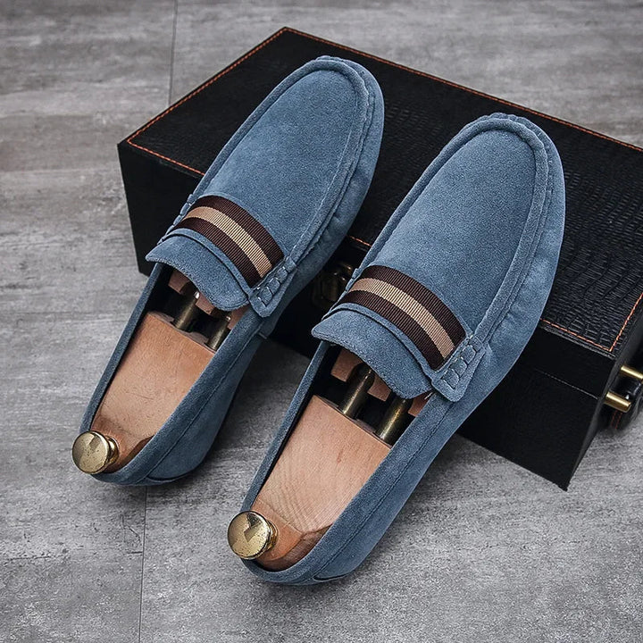 Herr Loafers | Slip-on Klassisk | Band Detalj | Sommar