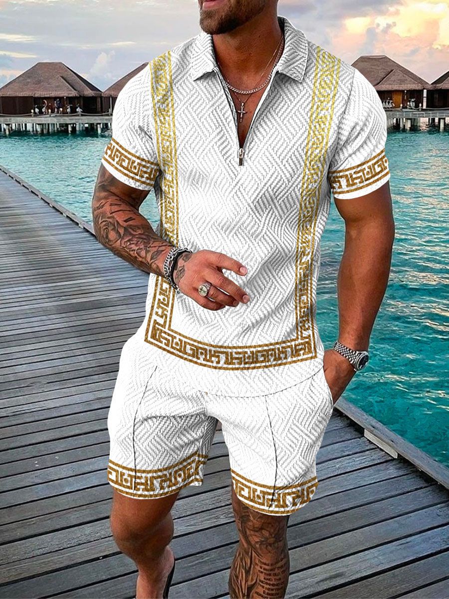 Herr Set | Slimfit | Kort Ärm | Sommar