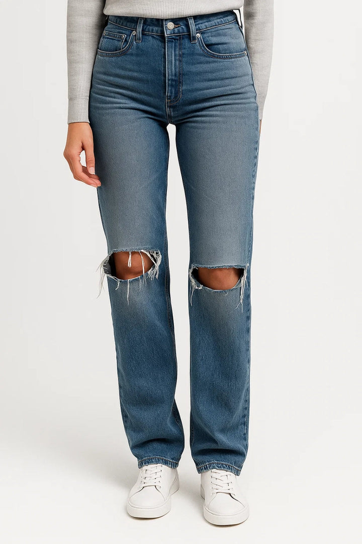 Dam Jeans | Straight | Hög Midja | Vintage