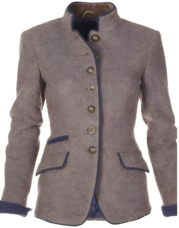 Damjacka Vinter | Retro Color-Block | Slim Fit & Elegant | Polyester