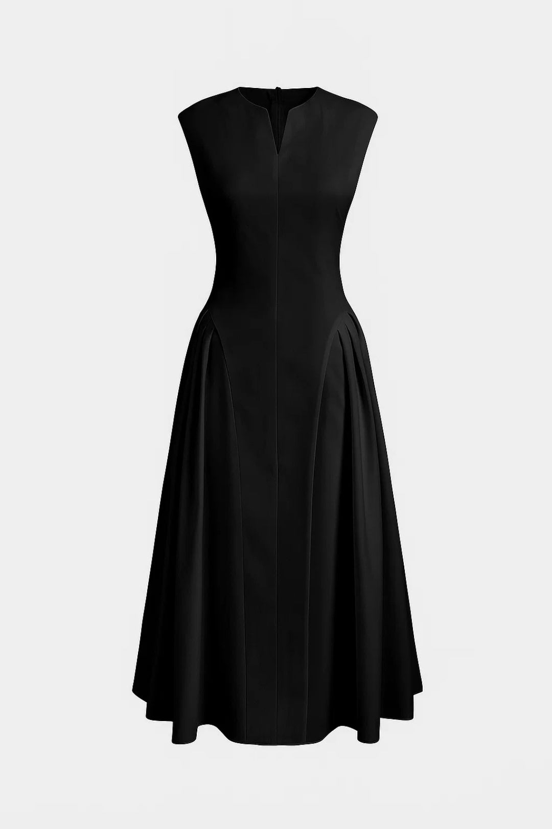 Dam Klänning | Elegant Figursydd | V-ringning | Sommar