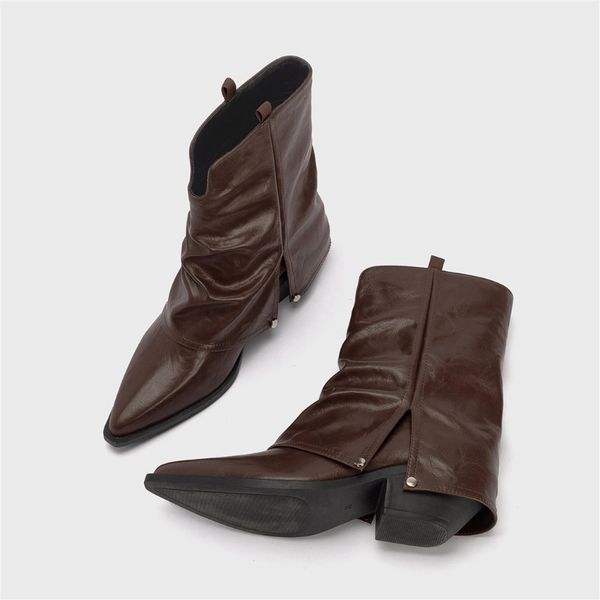 Damskor | Retro Cowboyboots | Puntig Tå