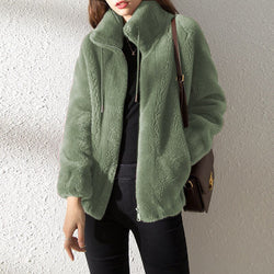 Damjacka | Elegant Värme | Lyxig Plush Look