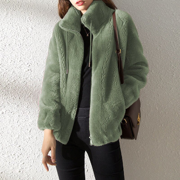 Damjacka | Elegant Värme | Lyxig Plush Look