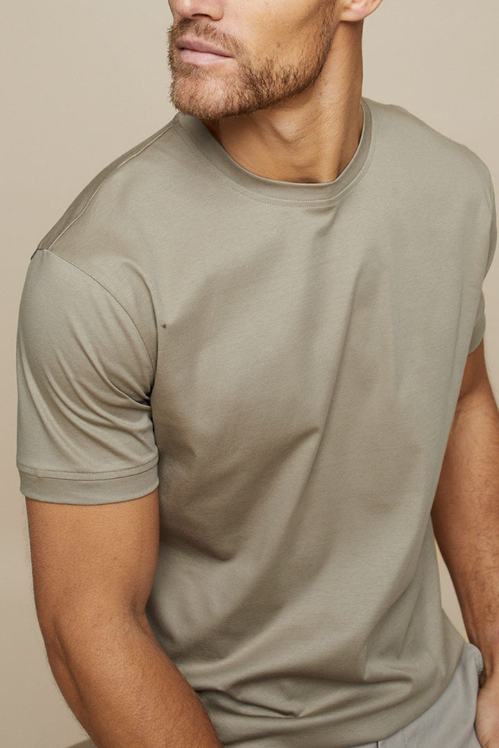 Herr-T-shirt | Slim fit | Rund hals | Sommar