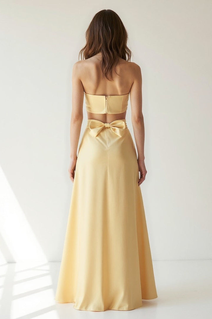 Damset | Elegant | Axelbandslös Design | Sommar
