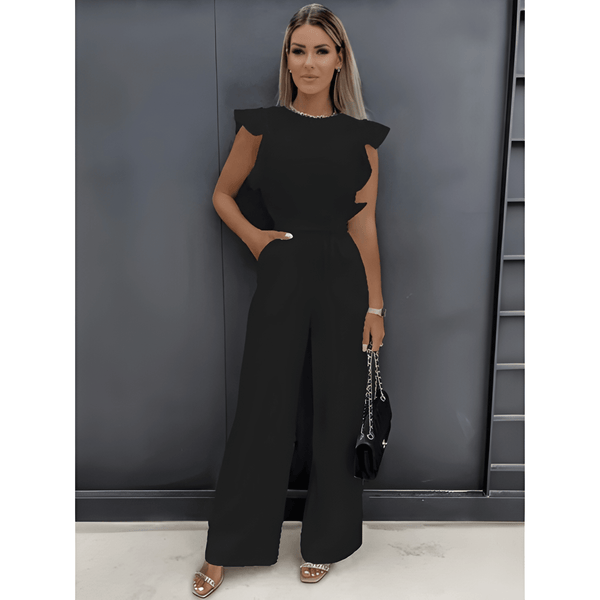 Jumpsuit Dam med Volangärm | Vida Ben | Festklänningar