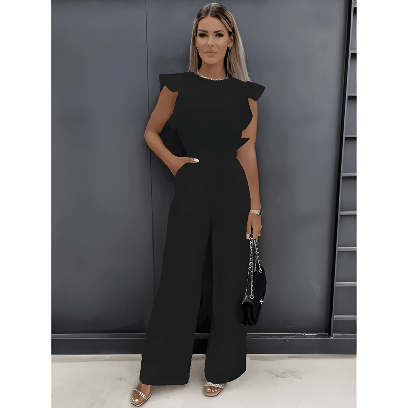 Jumpsuit Dam med Volangärm | Vida Ben | Festklänningar