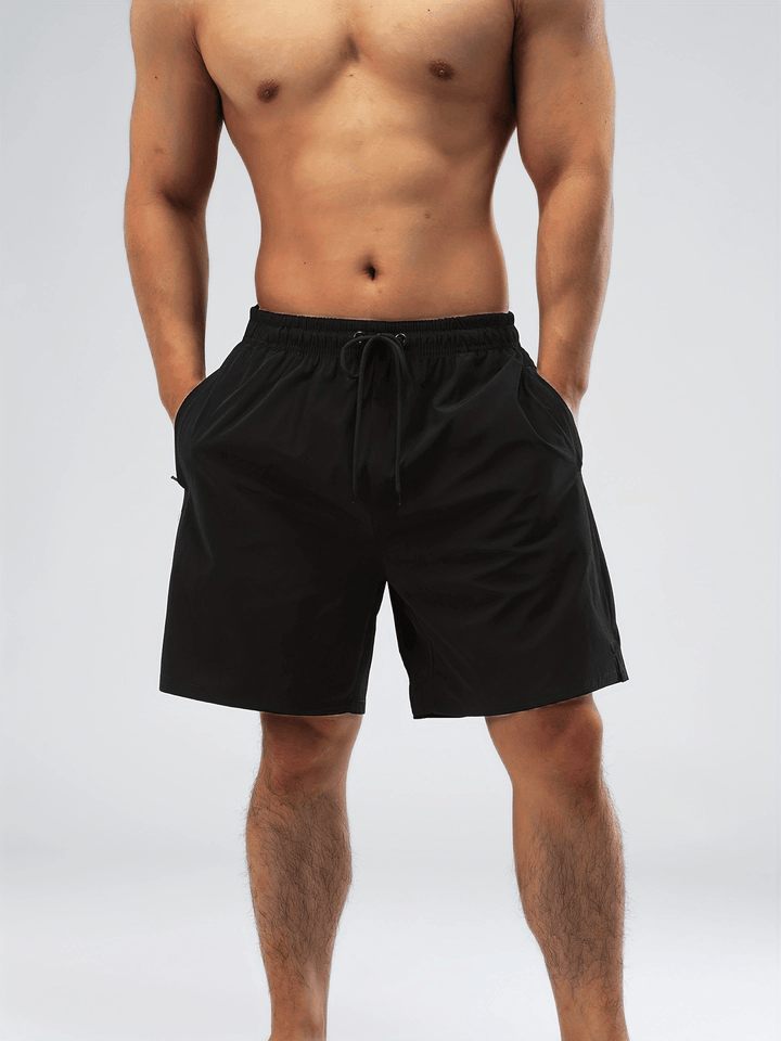Herr Shorts | Straight | Elastisk Midja | Sommar