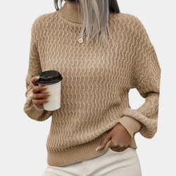 Damtröja | Twisted Knit | Elegant och varm | Syntetfiber
