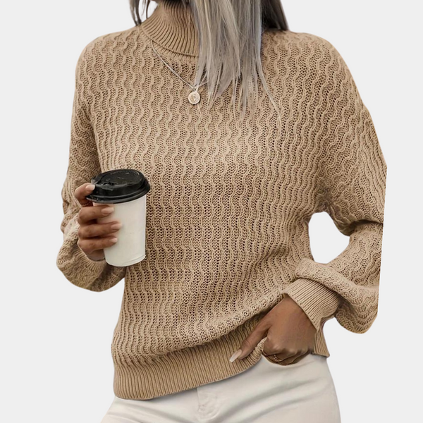 Damtröja | Twisted Knit | Elegant och varm | Syntetfiber