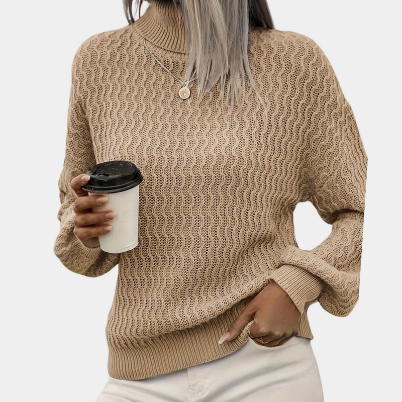 Damtröja | Twisted Knit | Elegant och varm | Syntetfiber