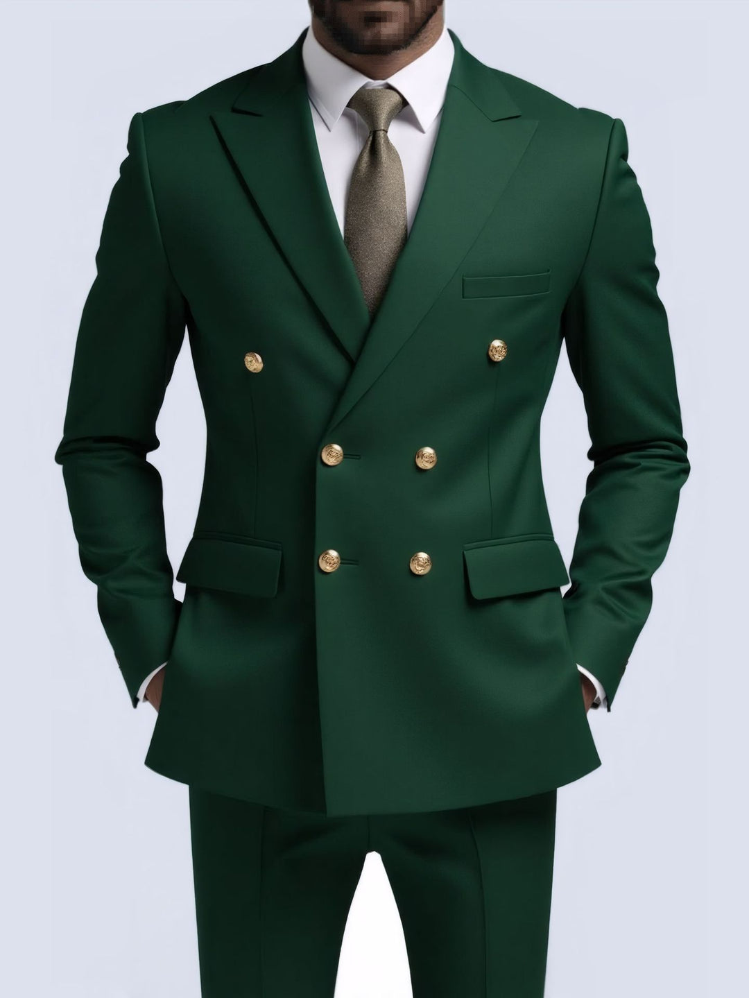 Herr Blazer | Getailleerd Elegant | Dubbelknäppt | Sommar