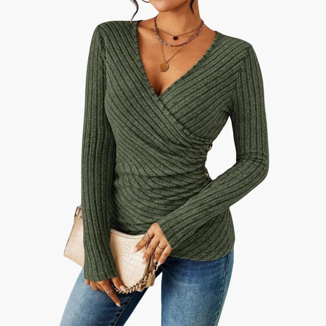 Dam Topp | Elegant | Lång Ärm | Vår