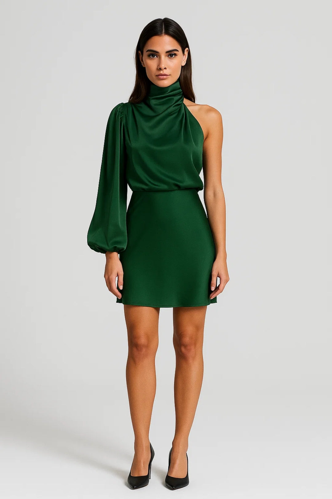Dam Set | Elegant Asymmetrisk | En Ärm | Sommar