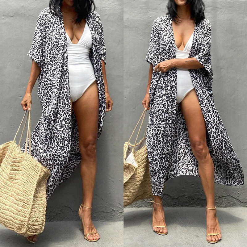 Strandkimono för kvinnor | virvlande cape | lätt och luftig | Sommar