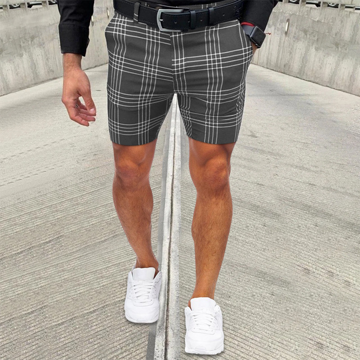 Herr Shorts | Smal Passform | Rutmönster | Sommar