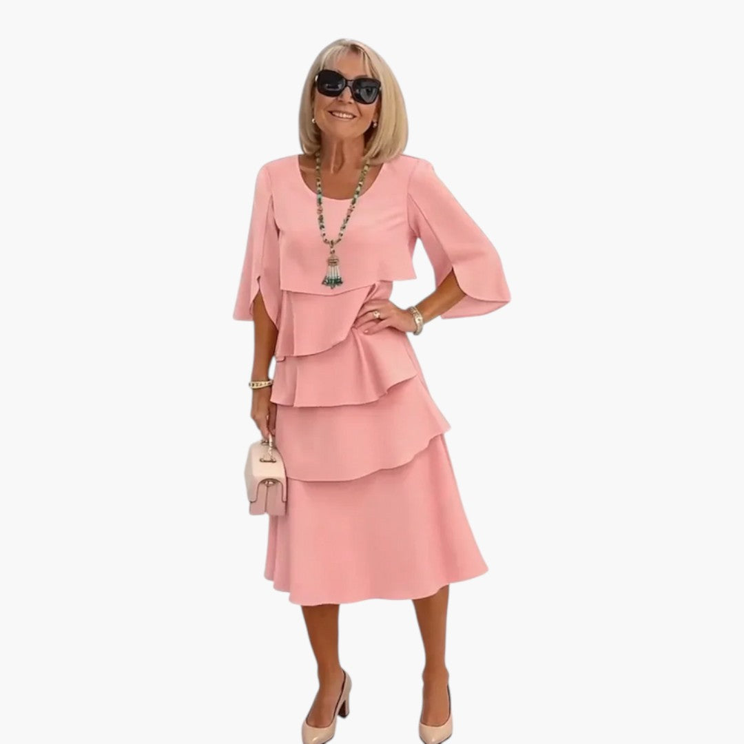 Dam Klänning | Elegant | Volangdesign | Sommar