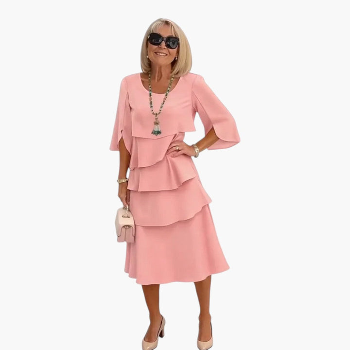 Dam Klänning | Elegant | Volangdesign | Sommar